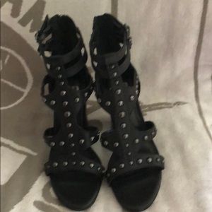 Black gladiator sandals